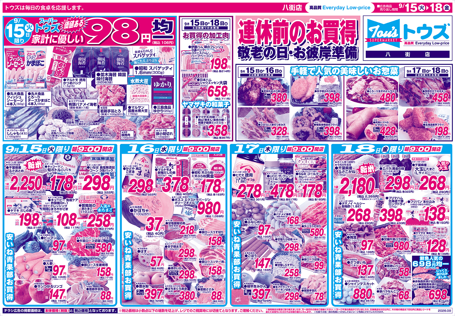 トウズ 八街 店